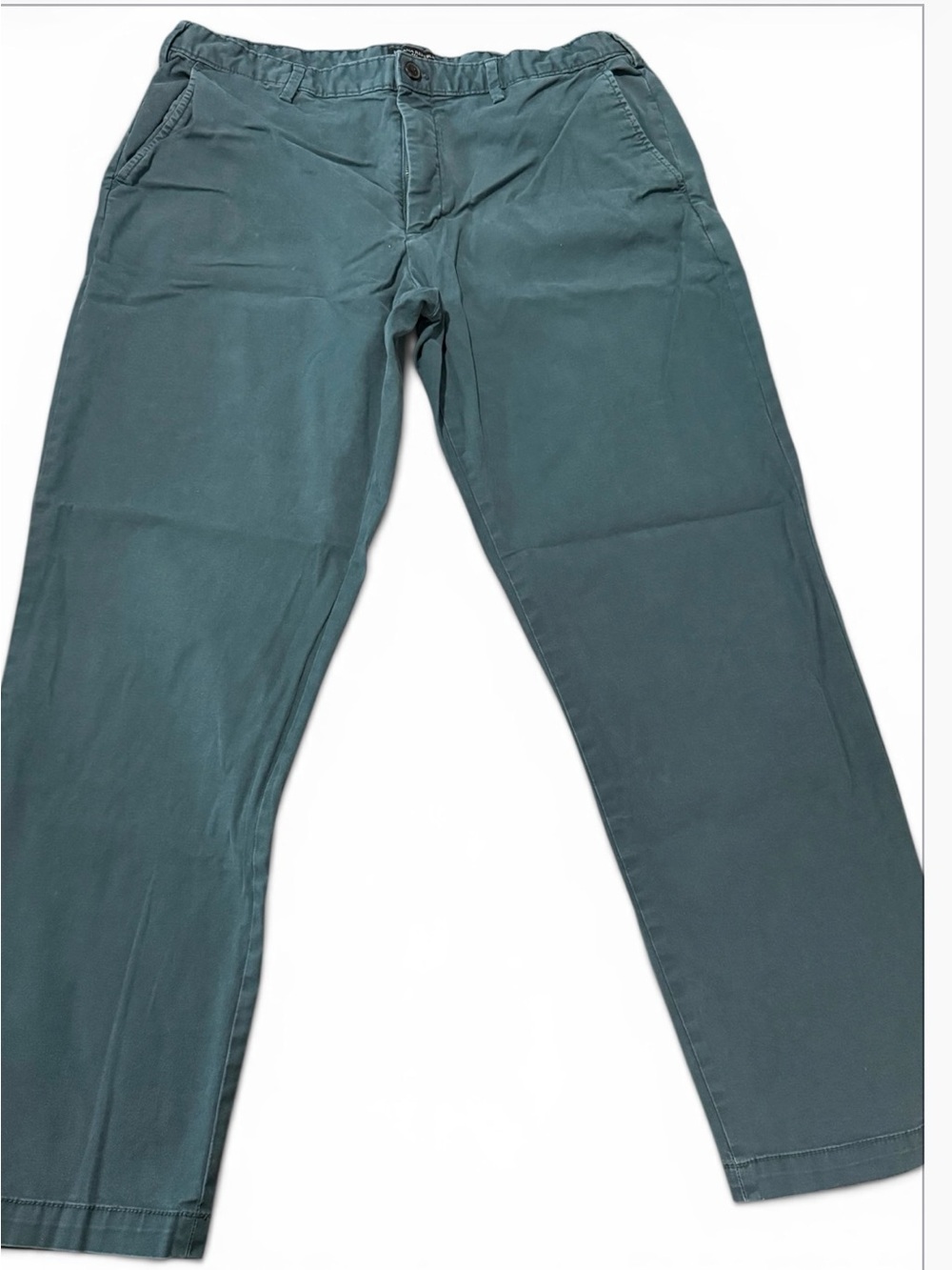 Banana Republic Athletic Fit Stretch Chino Pants Men’s 38x32 Teal Comfort Waist